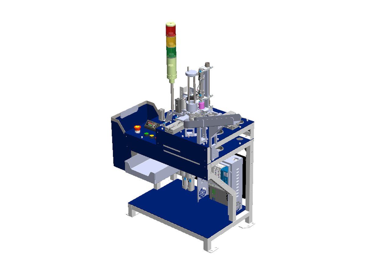 Render 3D mesin Automatic Seal Insert