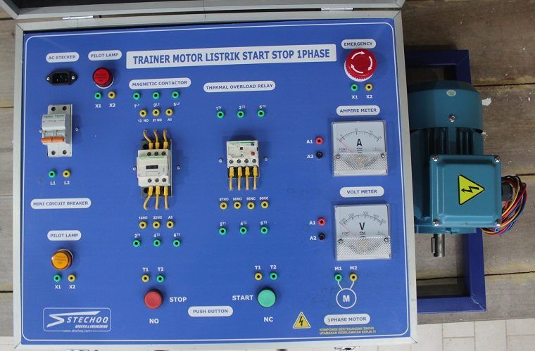 Alat Praktikum Motor Listrik AC 1 Fasa
