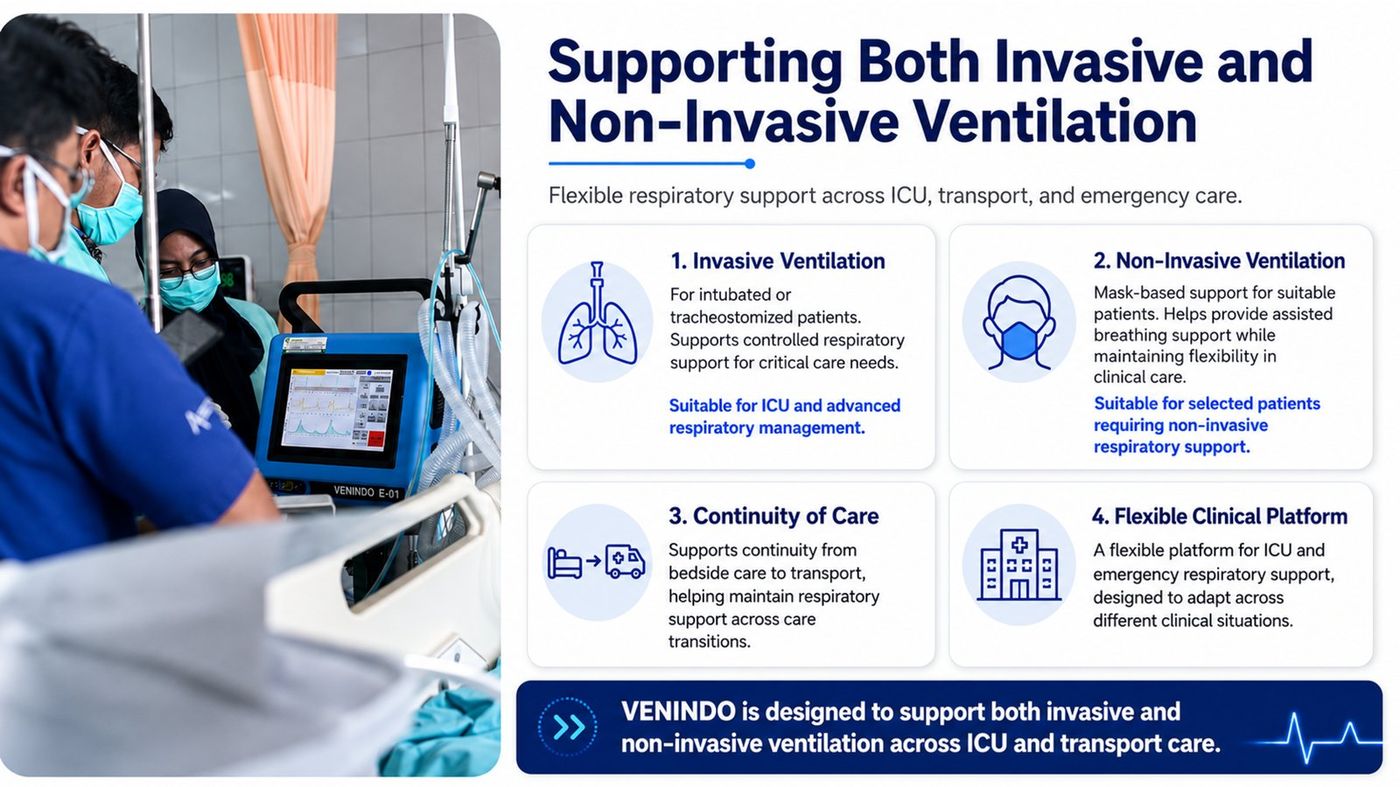 VENINDO E-01 di ICU dan empat mode klinisnya
